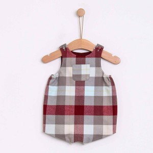 Nordic Checked Baby Romper