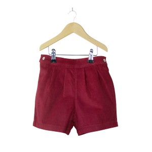 Red Corduroy Shorts